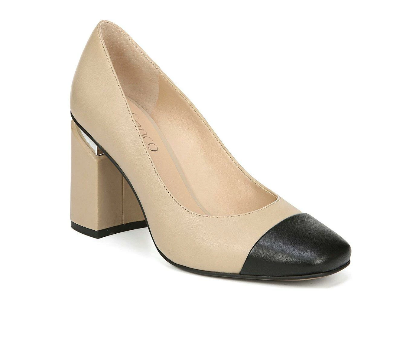 Outlet β¨ Women's Franco Sarto Roller Pumps Beige/Black π - Image 3