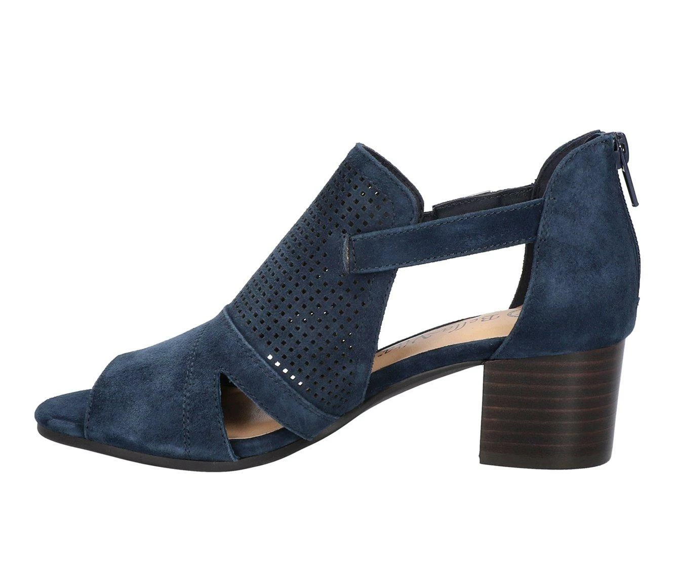 Budget π Women's Bella Vita Illiana π Dress π©΄ Sandals Navy Suede Lea β - Image 4