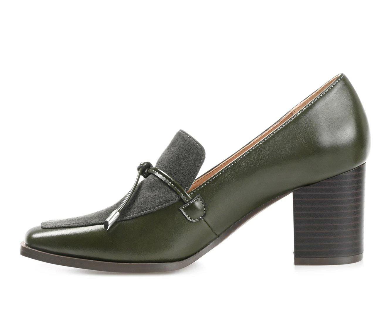 Coupon β Women's Journee Collection Crawford Heeled Loafers Olive π― - Image 4