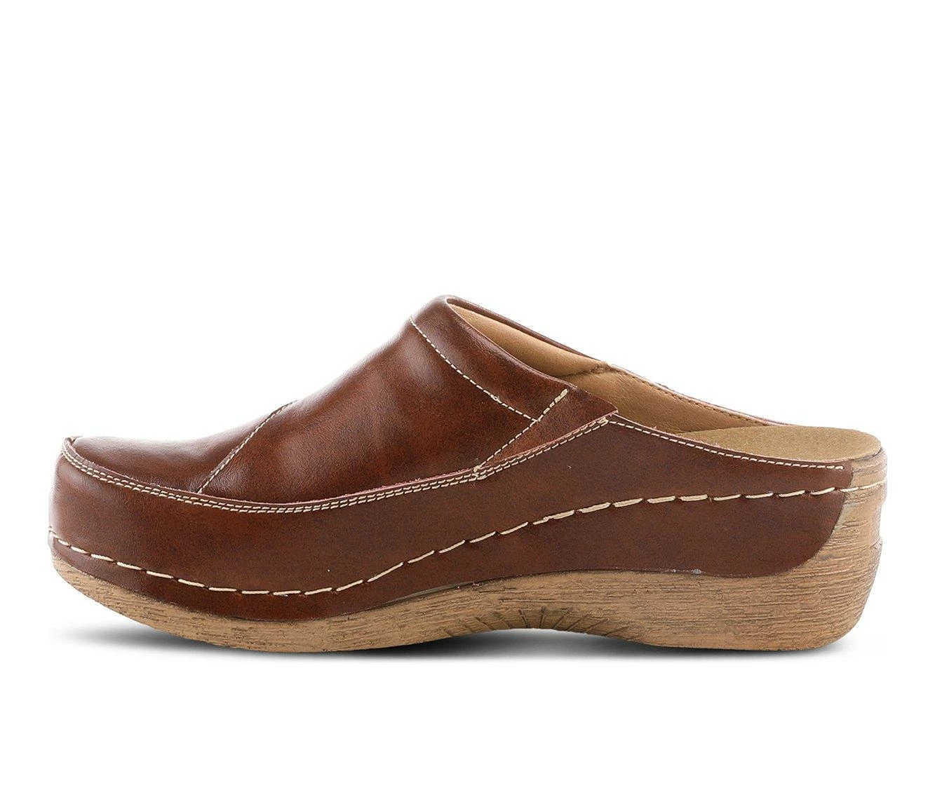 Flash Sale π₯ Women's SPRING STEP Telly Wedge Clogs Cognac π - Image 4