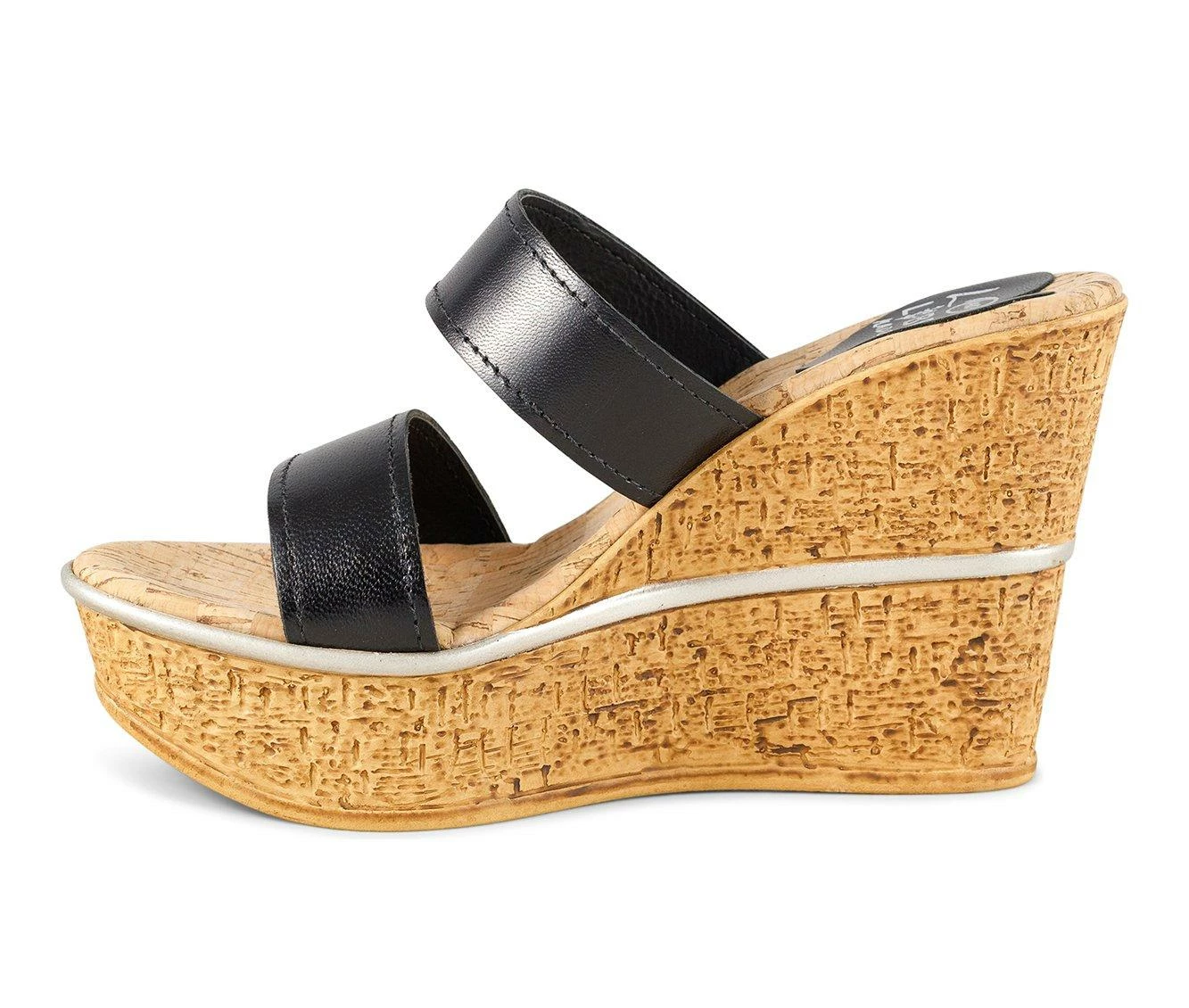 Budget π Women's Love And Liberty Brooklyn Platform Wedge π©΄ Sandals Black Leather π€© - Image 4