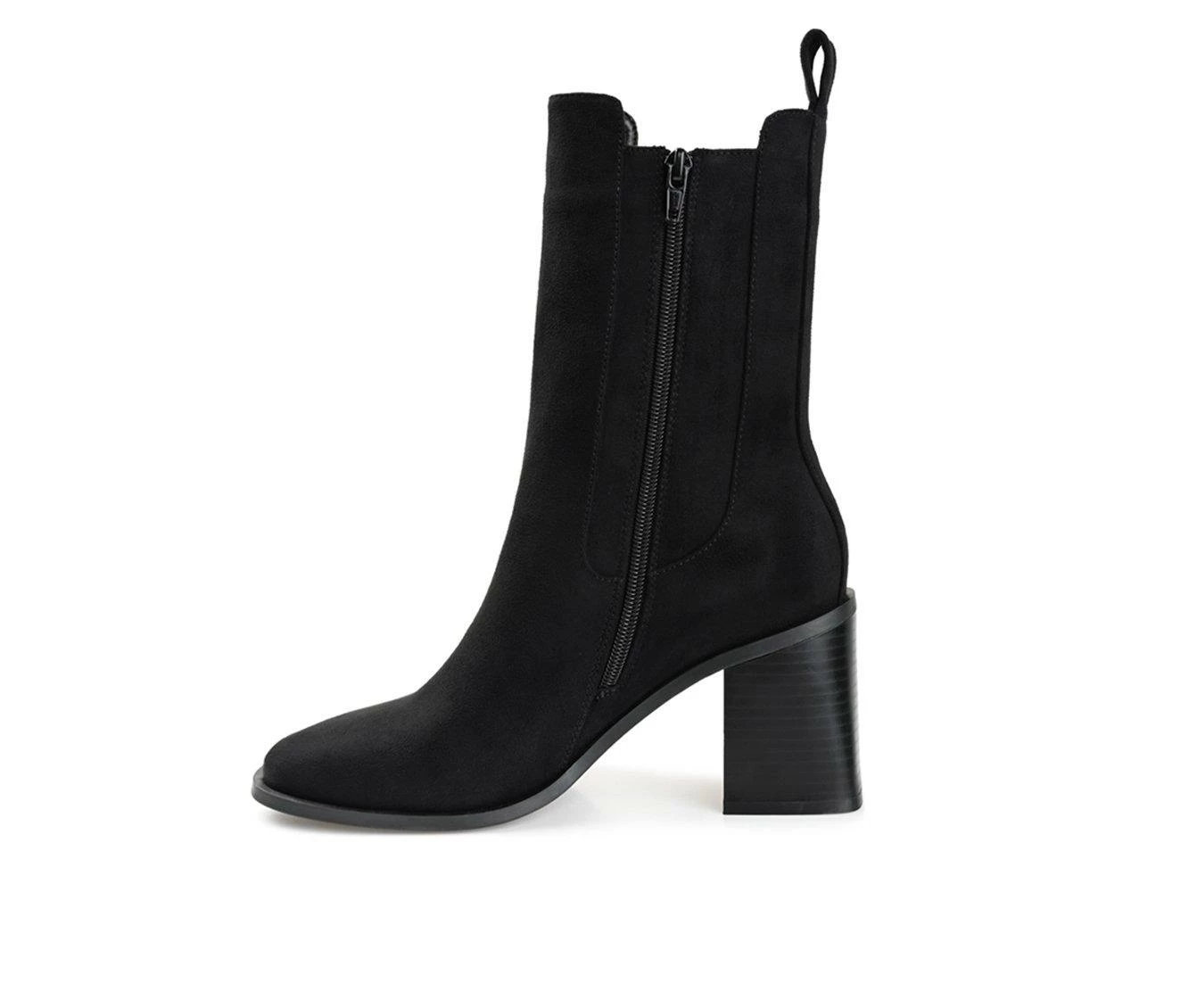 Best Pirce π Women's Journee Collection Kaydia Mid Calf Chelsea π₯Ύ Boots Black β - Image 4