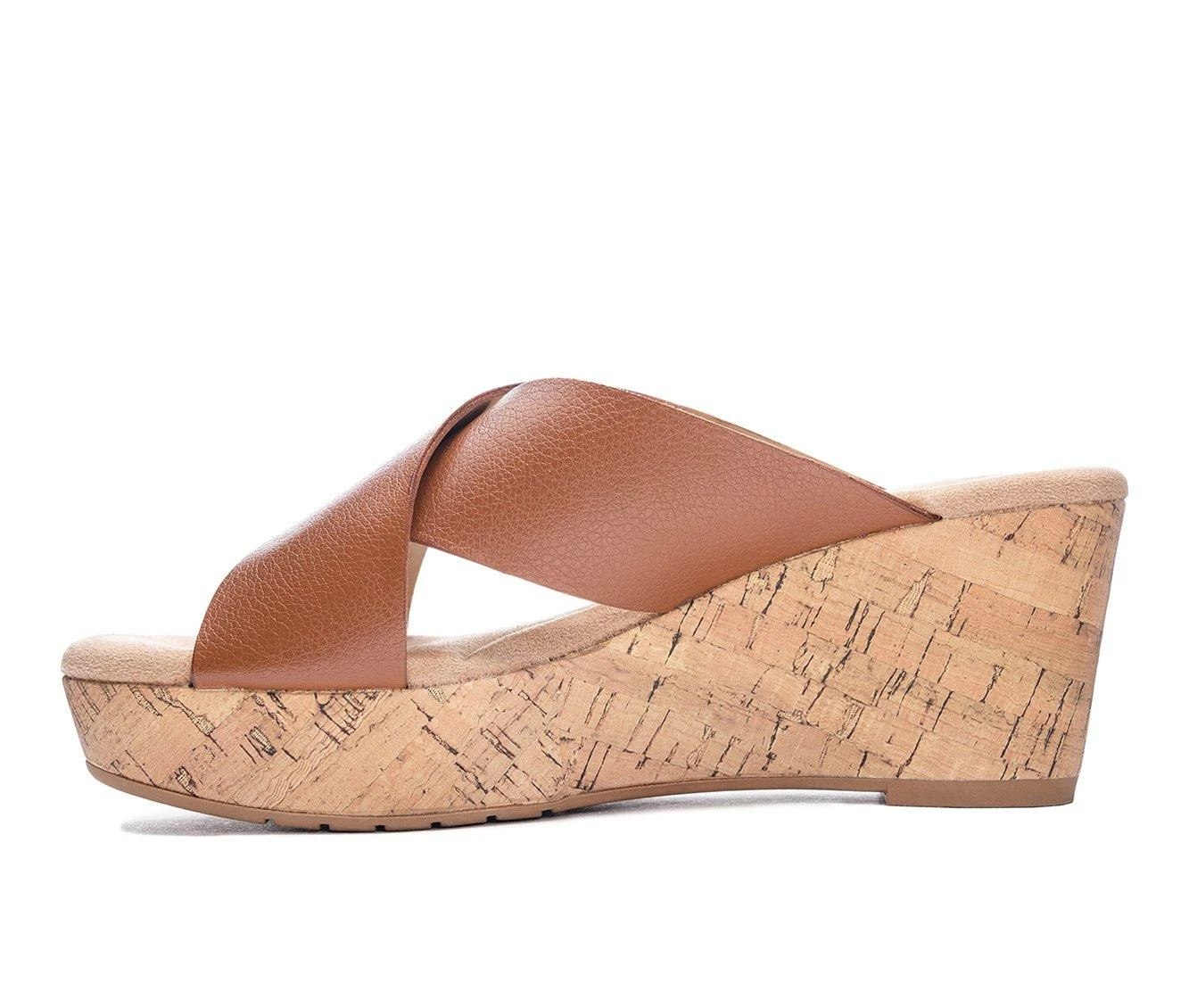 Flash Sale β Women's CL By Laundry Dream Day Tumble Platform Wedge π©΄ Sandals Tan π€© - Image 4