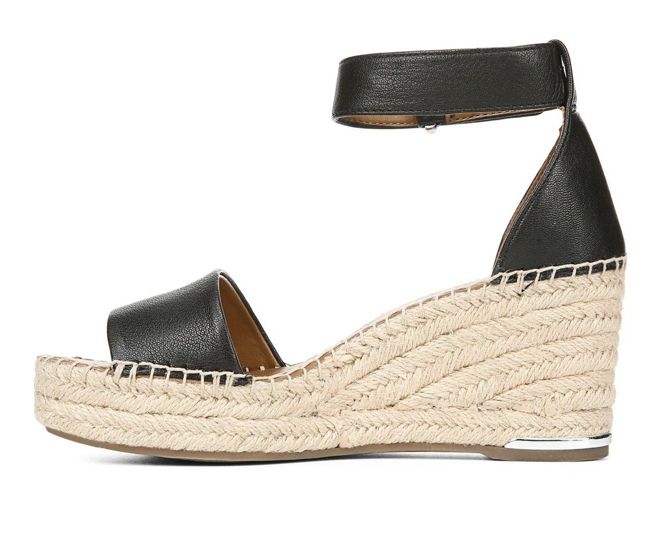 Top 10 ❤️ Women's Franco Sarto L-Clemens Wedge 🩴 Sandals Black 🧨 - Image 4