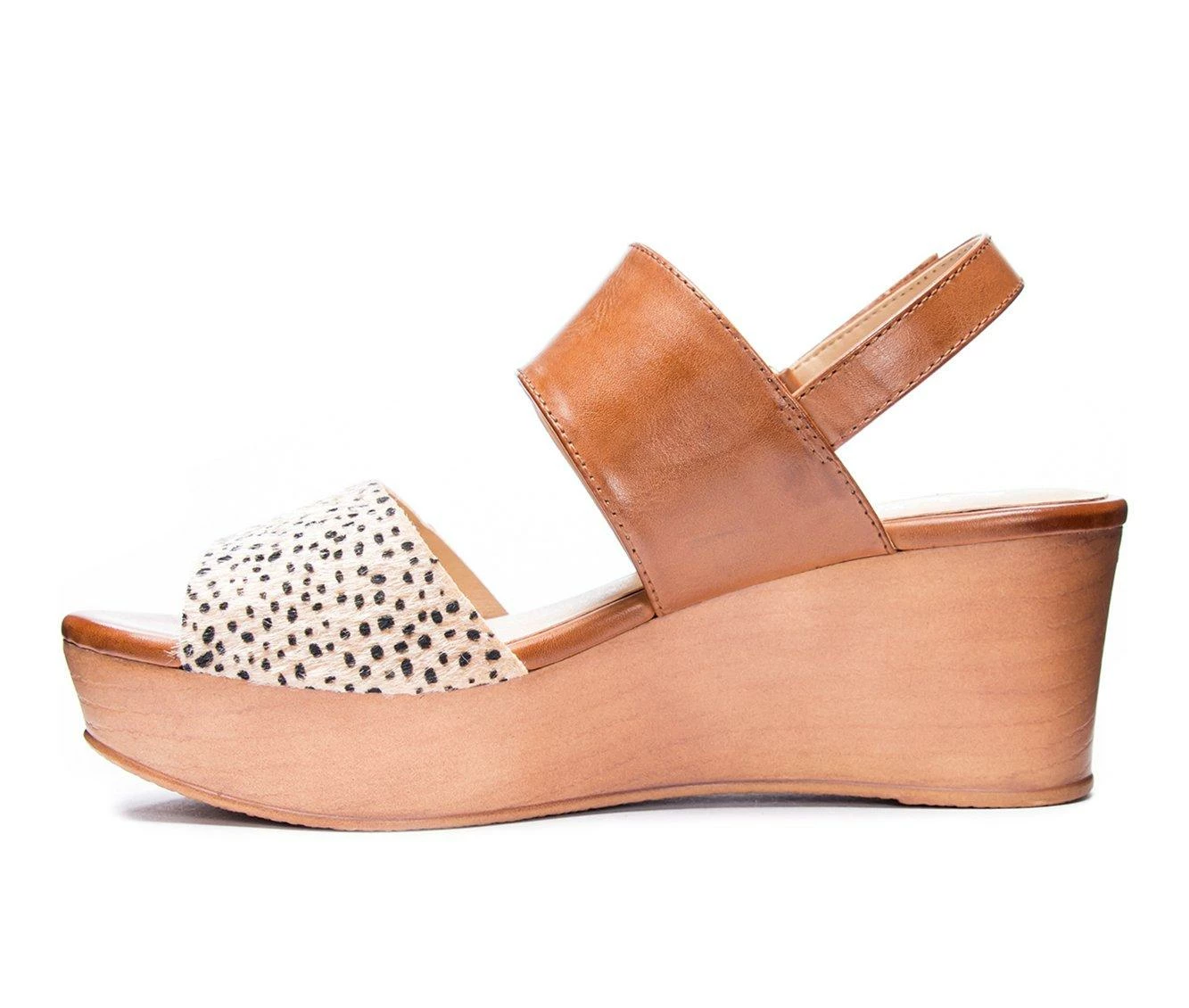 New ๐ฅฐ Women's CL By Laundry Christel Wedges Nude/Camel ๐ - Image 4