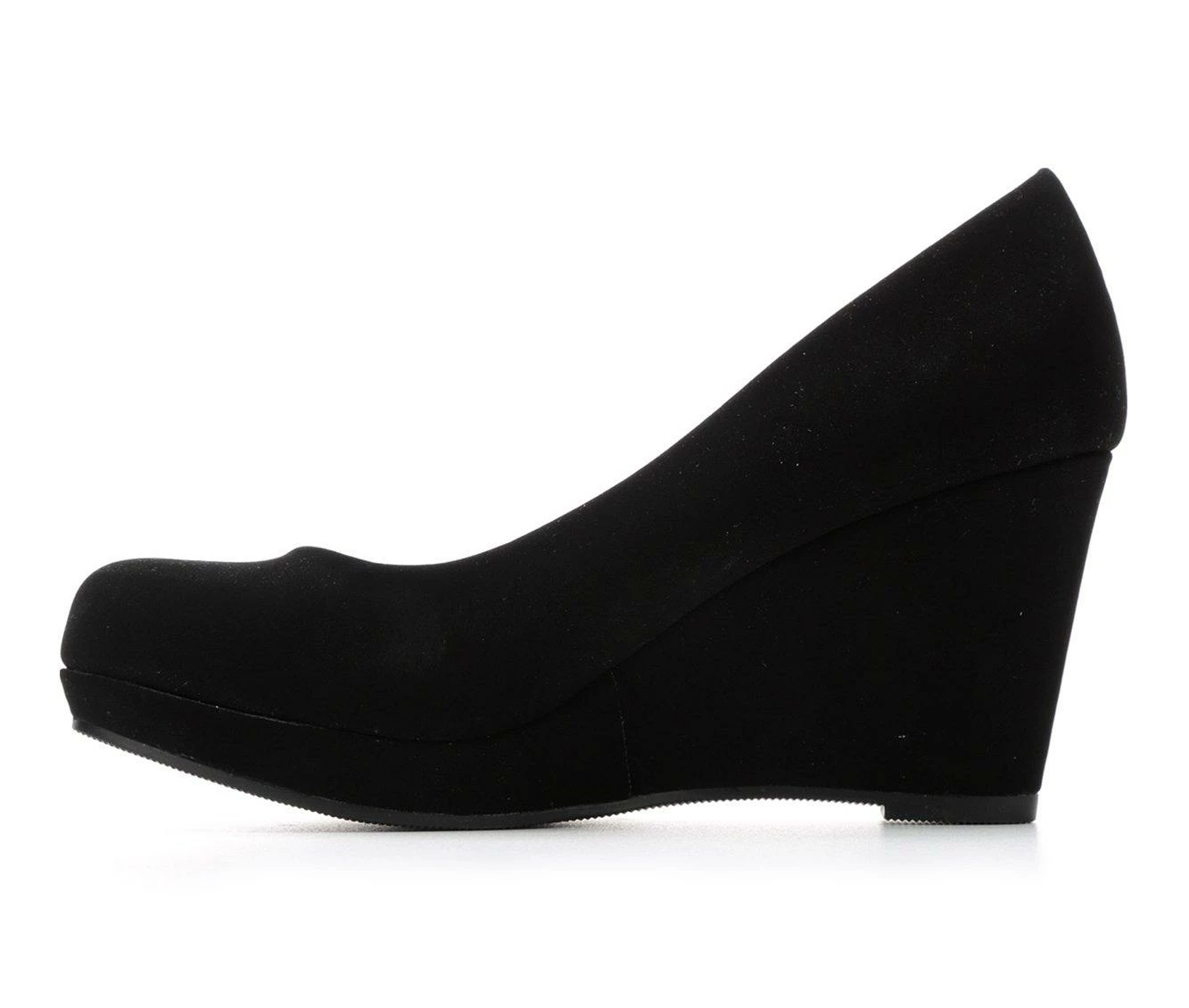 Budget π Women's Y-Not Thomas Wedges Black Nub 𧨠- Image 4