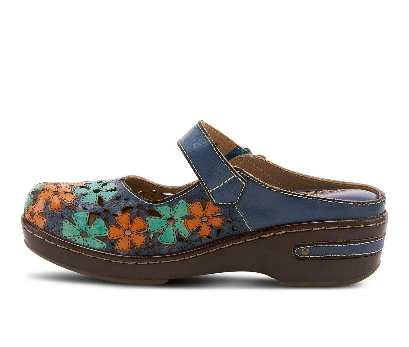 Promo β Women's L'Artiste Anana Wedge Clogs Blue Multi π₯ - Image 4