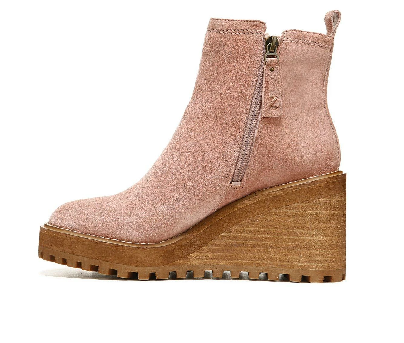 Wholesale π― Women's Zodiac Julie Wedge Ankle Booties Nougat Pink π 6 Wholesale π― Women's Zodiac Julie Wedge Ankle Booties Nougat Pink π - Image 4