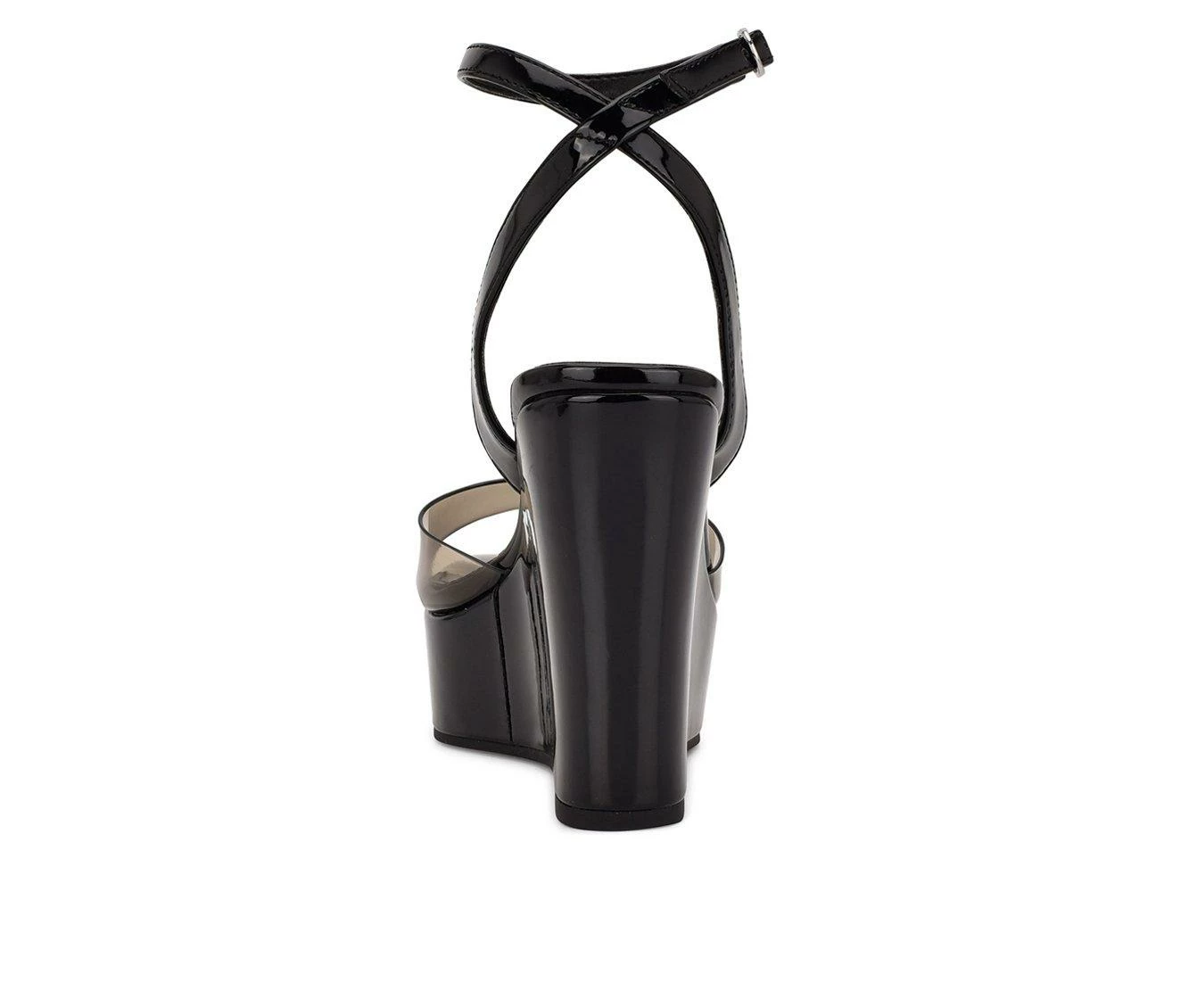 Best reviews of π― Women's Nine West Klear Wedge π©΄ Sandals Black β¨ - Image 4