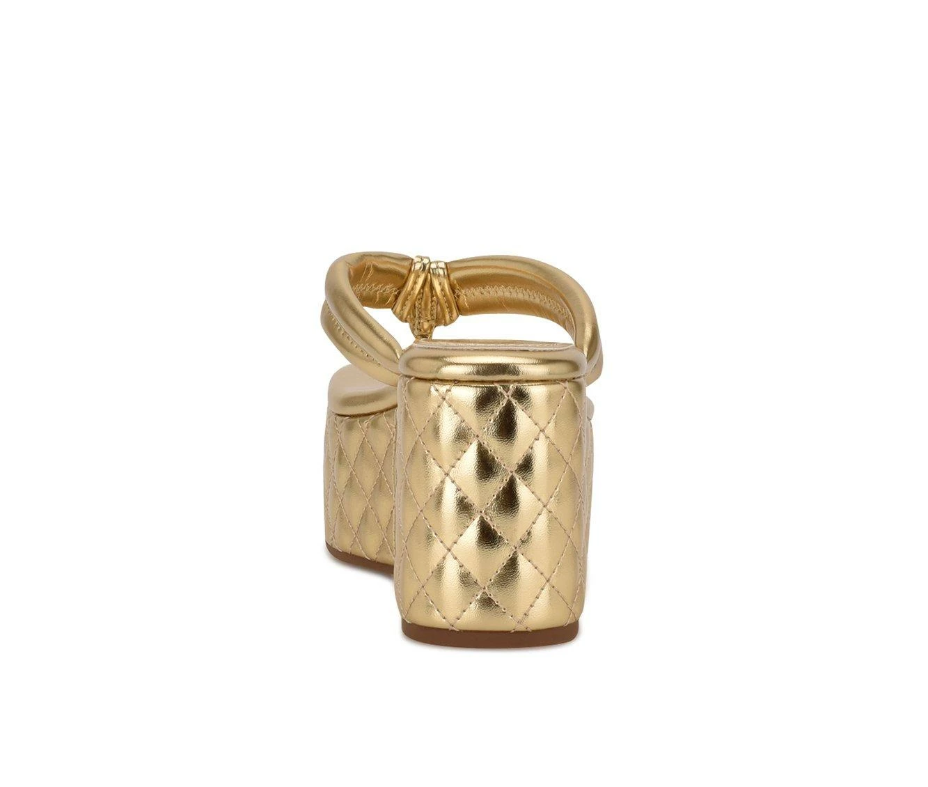 Brand new π Women's Nine West Newya Platform Wedge π©΄ Sandals Gold π€© - Image 4