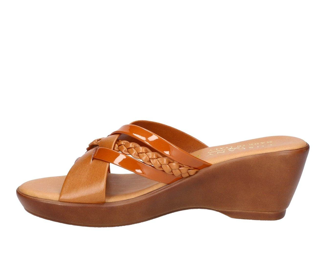 Promo β€οΈ Women's TUSCANY BY EASY STREET Marzia Wedge π©΄ Sandals Tan β - Image 4
