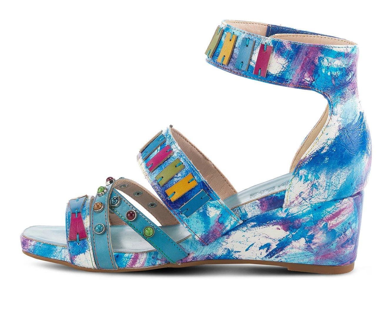 Flash Sale π Women's L'Artiste Tiffanita Wedges Turquoise Multi π - Image 4