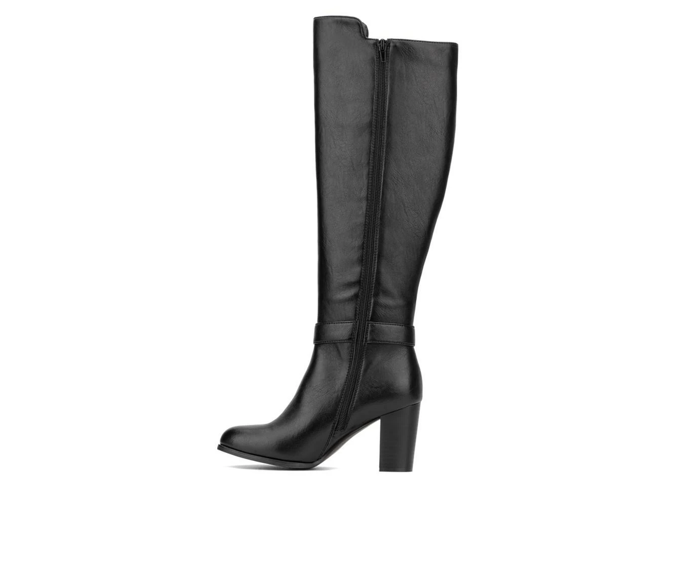 Flash Sale βοΈ Women's New York And Company Andrina Knee High Heeled π₯Ύ Boots Black β¨ - Image 4