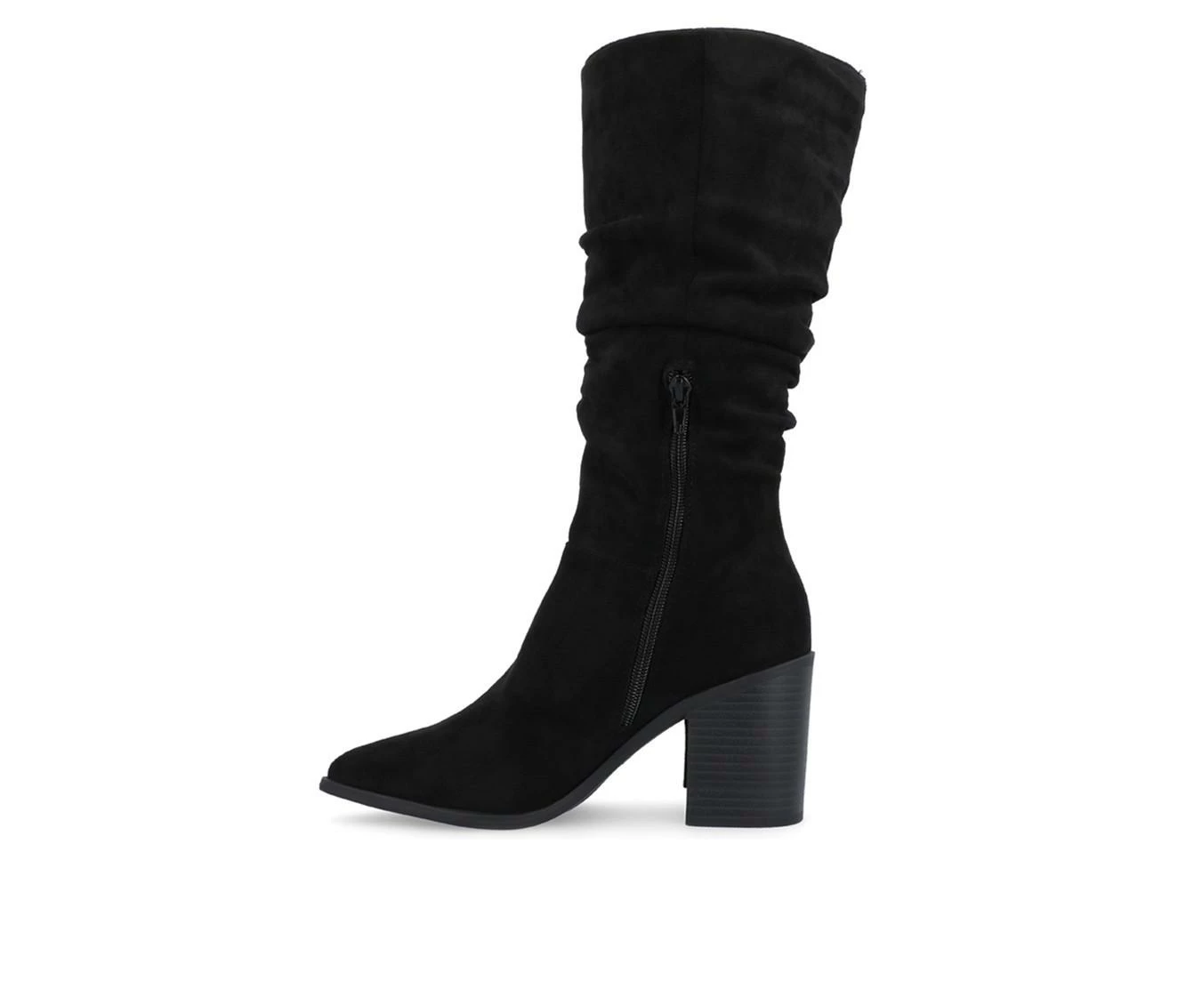 Deals π Women's Journee Collection Hartly Mid Calf Western Inspired Boot Black β€οΈ - Image 4