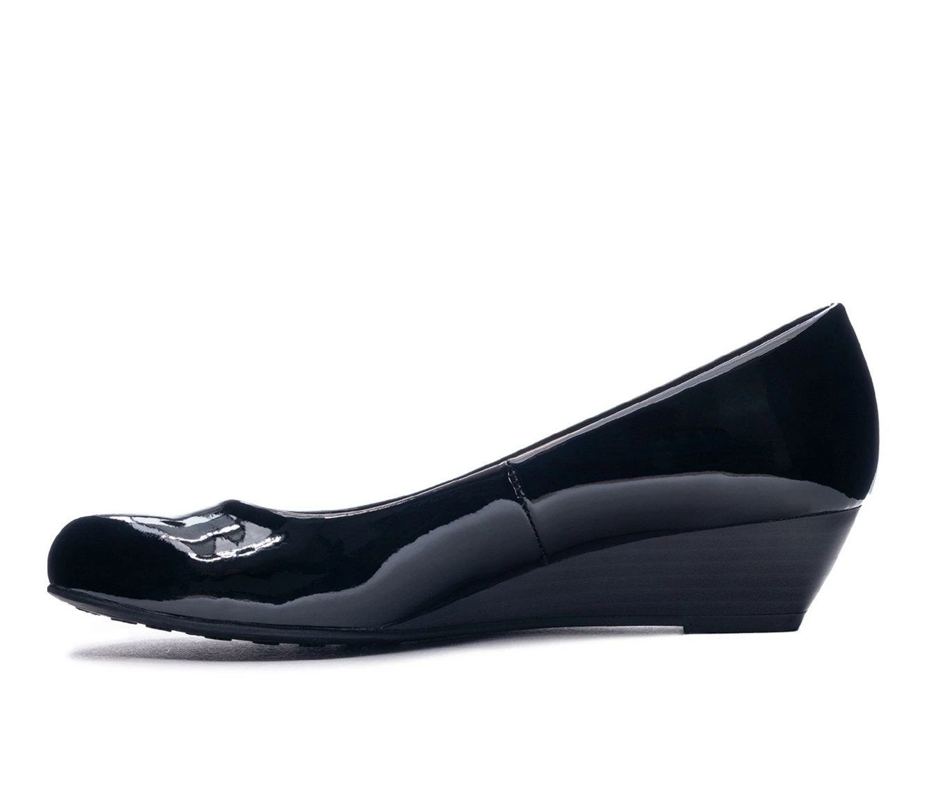 Discount 😀 Women's CL By Laundry Marcie Wedges Black Patent 😉 6 Discount 😀 Women's CL By Laundry Marcie Wedges Black Patent 😉 - Image 4
