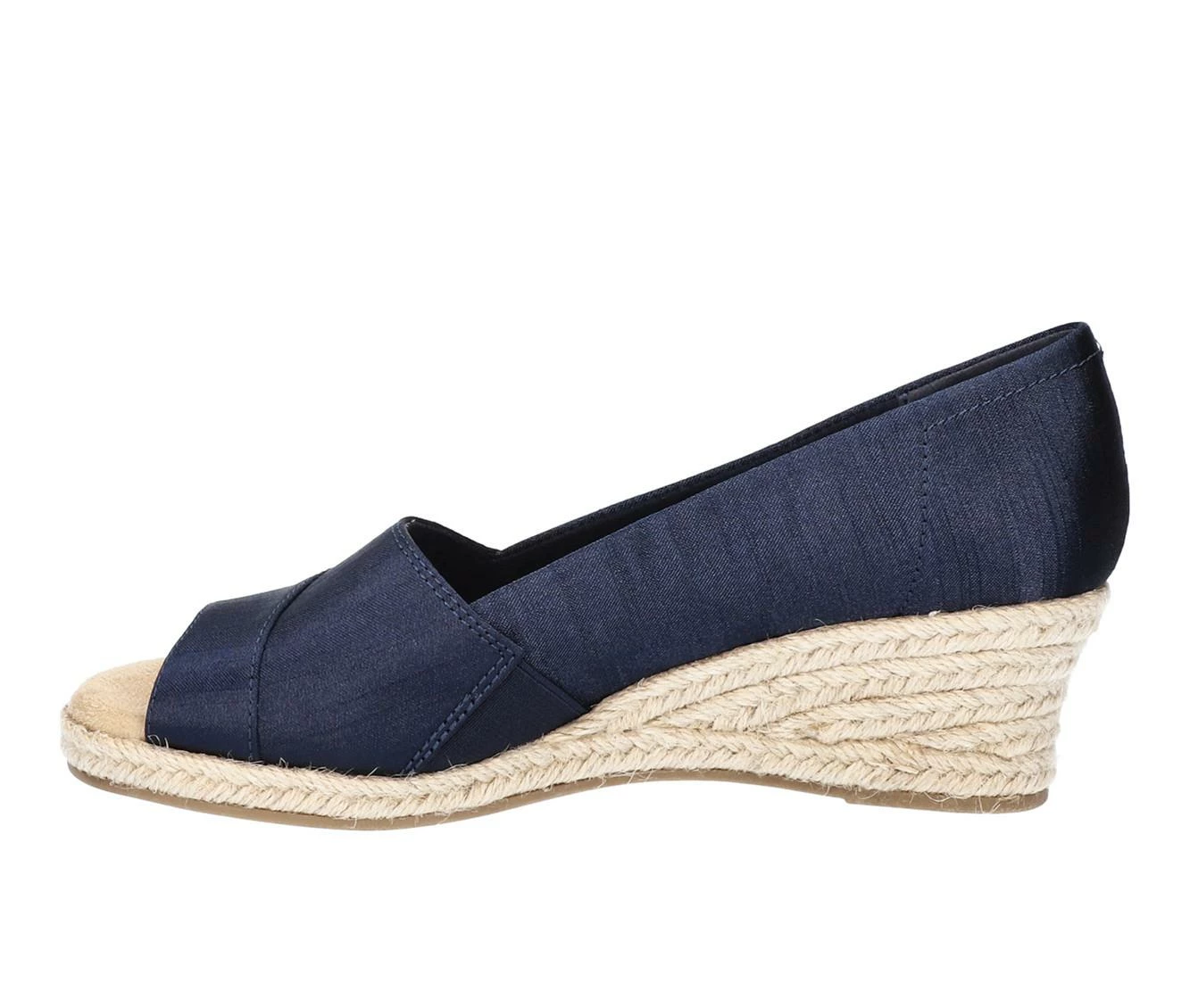 Wholesale π₯° Women's Easy Street Jasper Espadrille Wedge π©΄ Sandals Navy Thai Silk β - Image 4