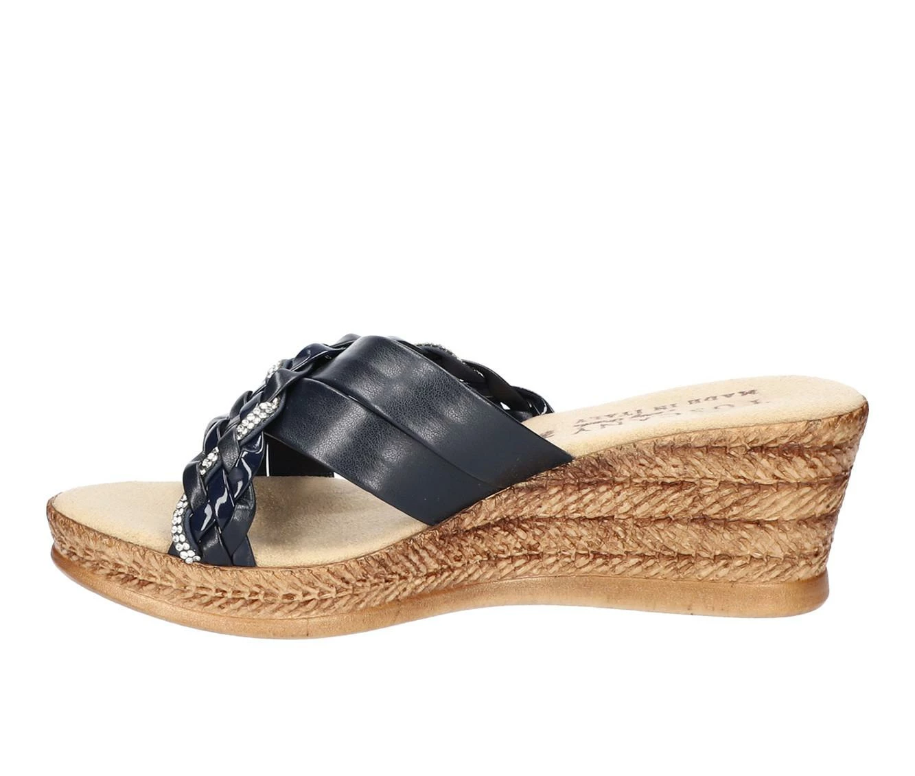 Discount π₯ Women's TUSCANY BY EASY STREET Gessica Wedge π©΄ Sandals Navy π₯° - Image 4
