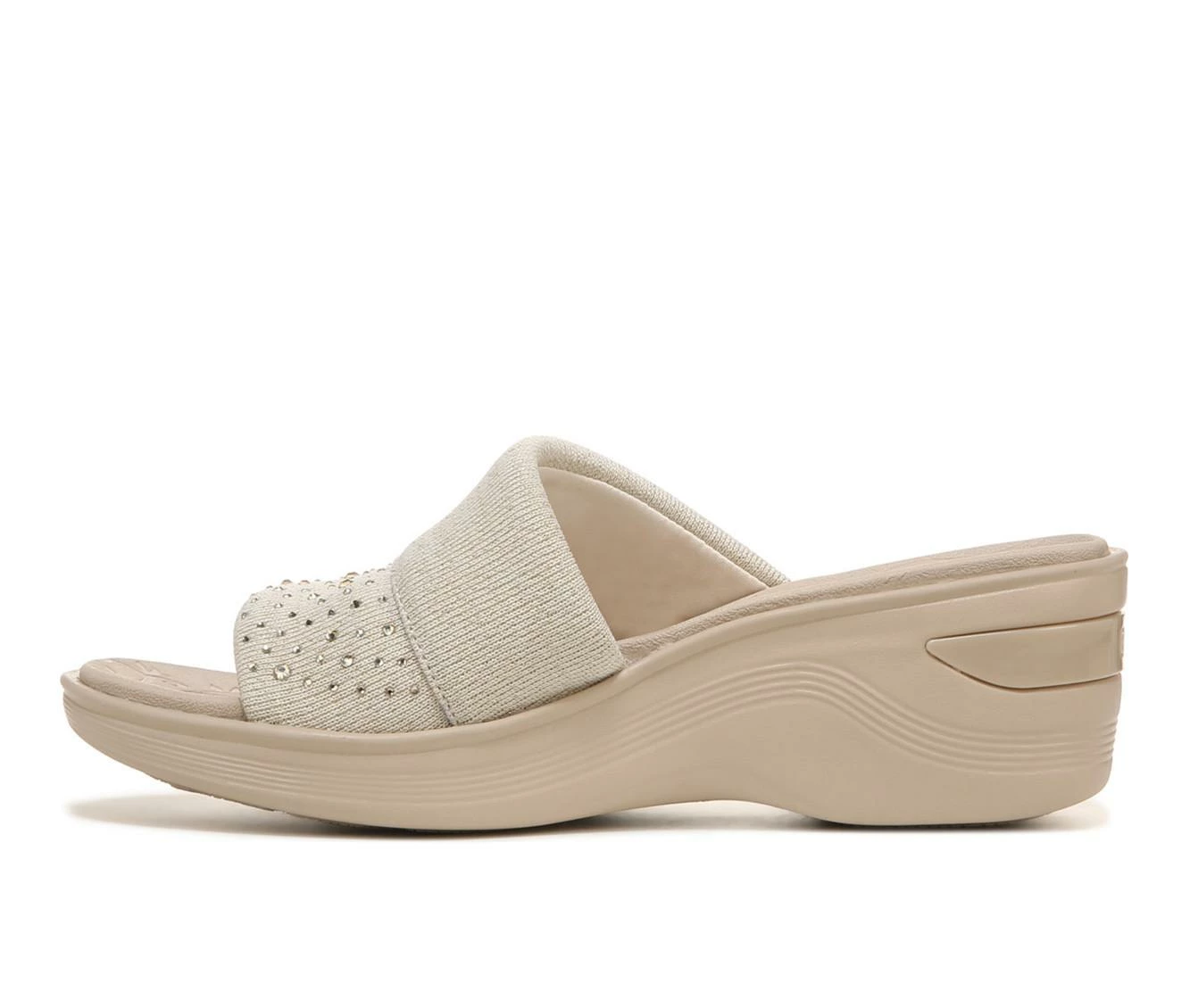 Budget π Women's BZEES Dynastybright Wedge π©΄ Sandals Beige Stone π₯ - Image 4