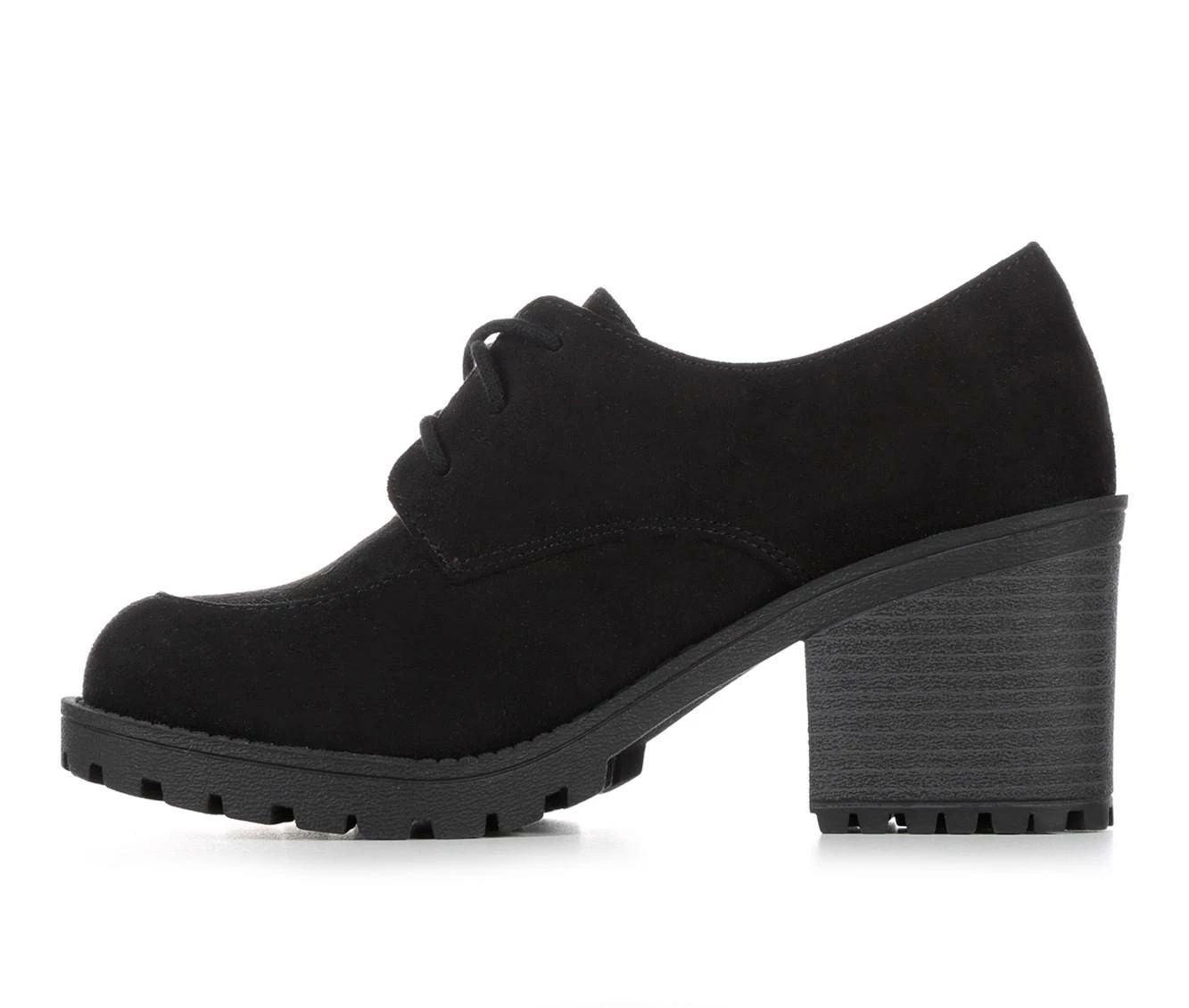 Buy ⌛ Women's Unr8ed Keeper Heeled Oxfords Black Micro ⭐ - Image 4