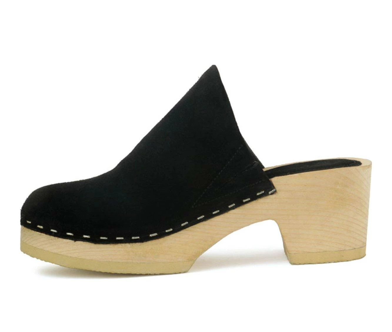 Best reviews of π Women's Rag & Co Darcie Heeled Clogs Black π - Image 4