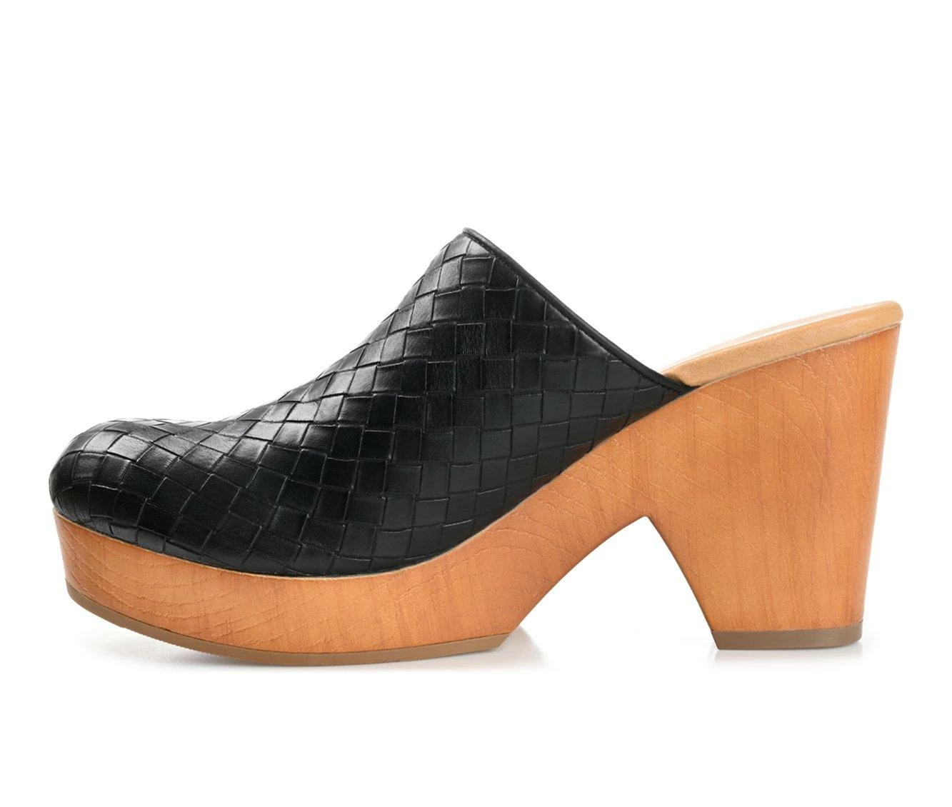 Cheap π Women's Journee Collection Kelsy Block Heel Platform Clogs Black π - Image 4