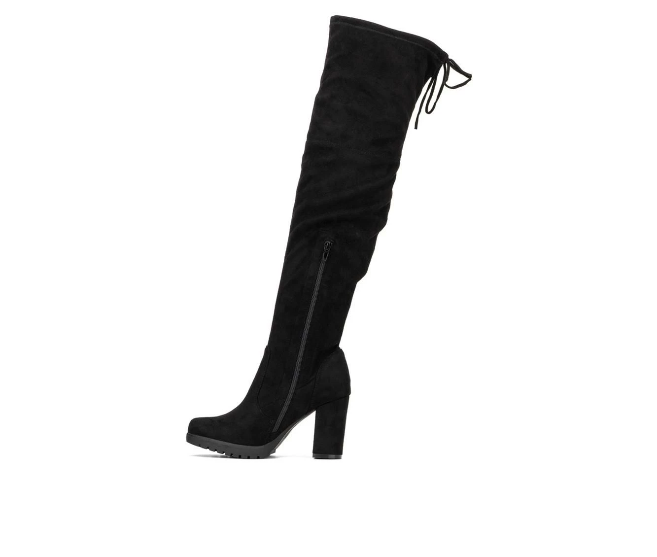 Best Sale π Women's New York And Company Adora Over The Knee π₯Ύ Boots Black π - Image 4