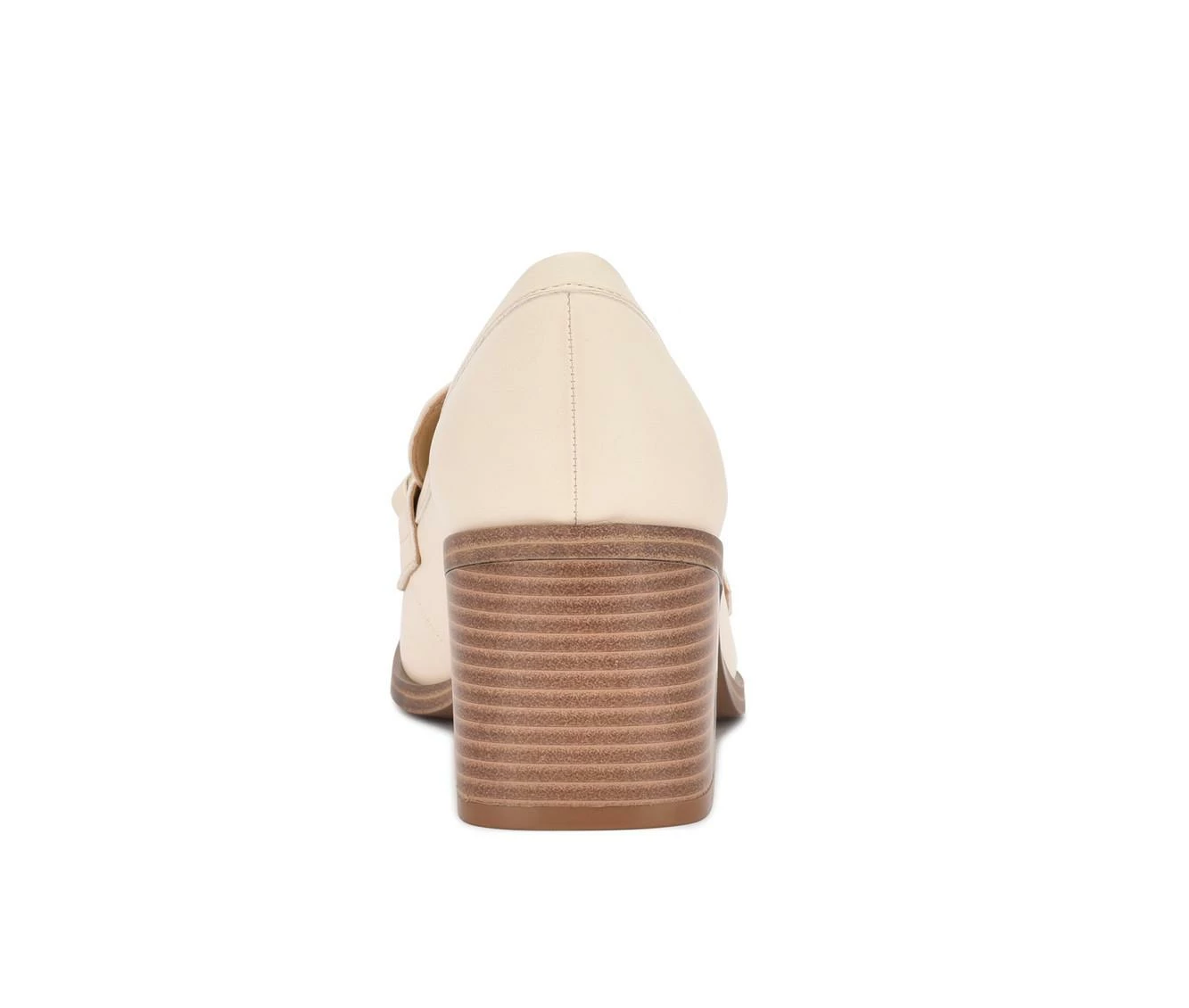 Cheapest π Women's Nine West Char Heeled Loafers White π― - Image 4