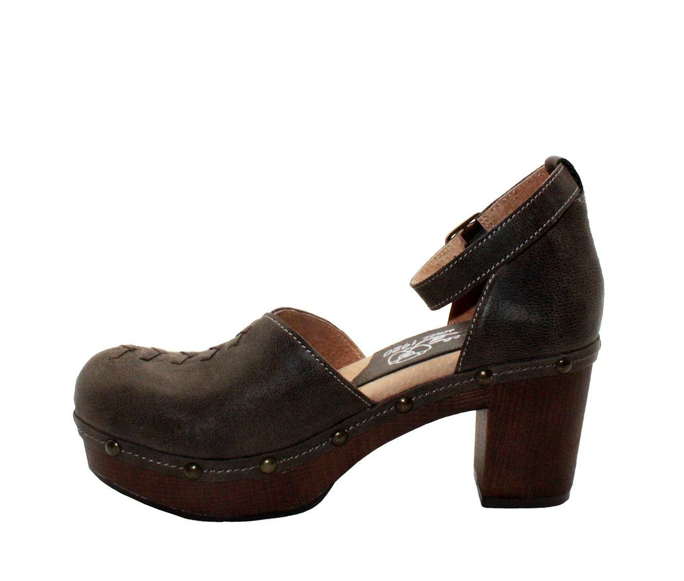 Outlet π Women's SBICCA Donerail Block Heel Clogs Charcoal β - Image 4