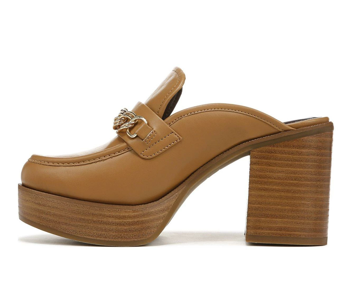 Best deal π Women's Franco Sarto Katra Clog Platform Block π Heels Caramel π― - Image 4