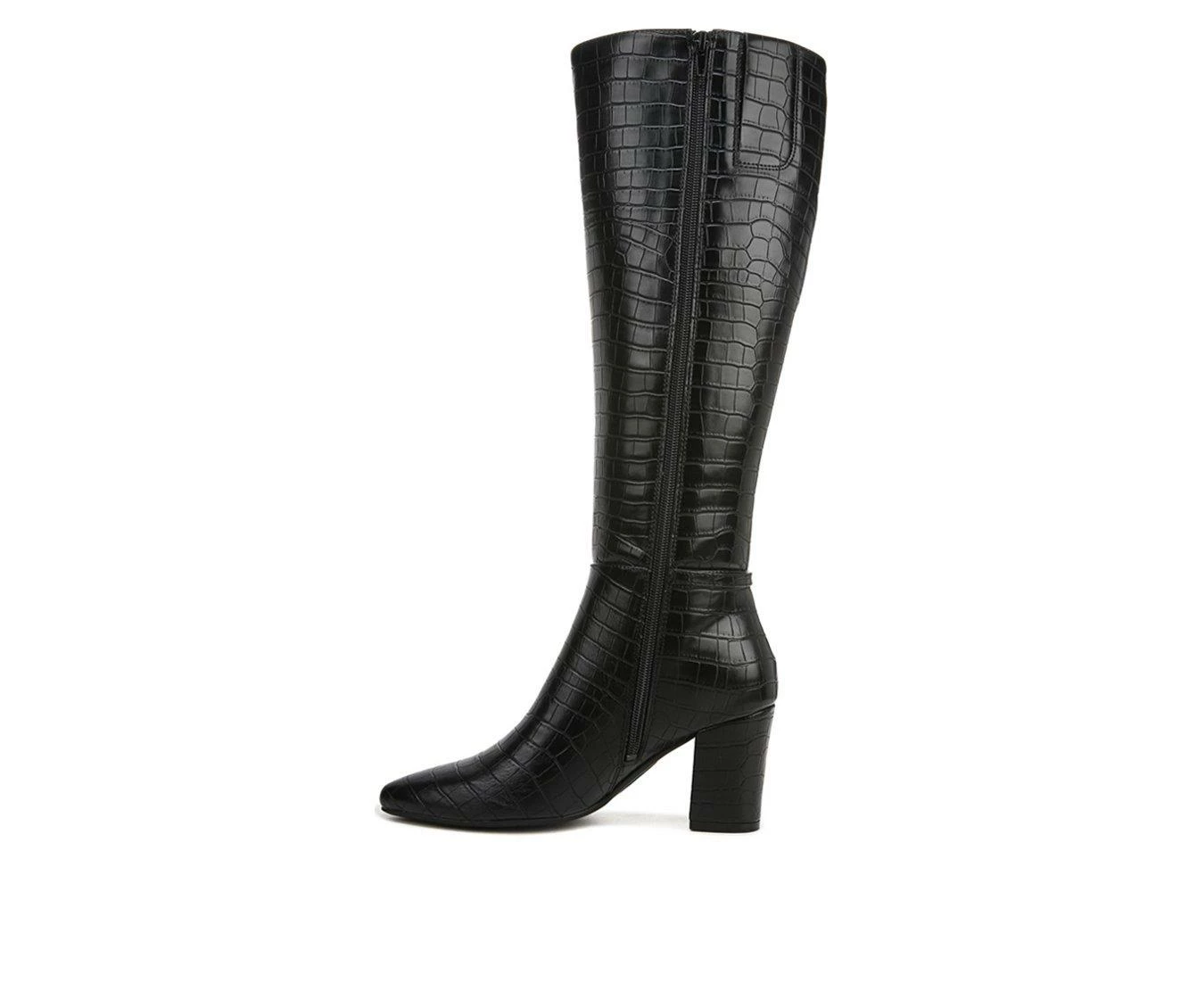Brand new ✔️ Women's LifeStride Stratford Knee High 🥾 Boots Black Croco 🤩 - Image 4