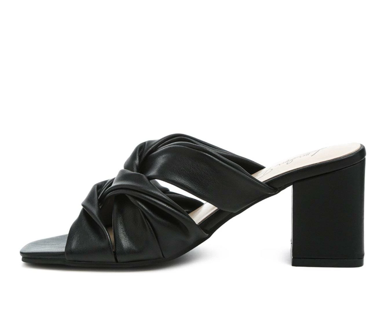 Hot Sale β Women's London Rag Knope Block Heel π Dress π©΄ Sandals Black 𧨠- Image 4