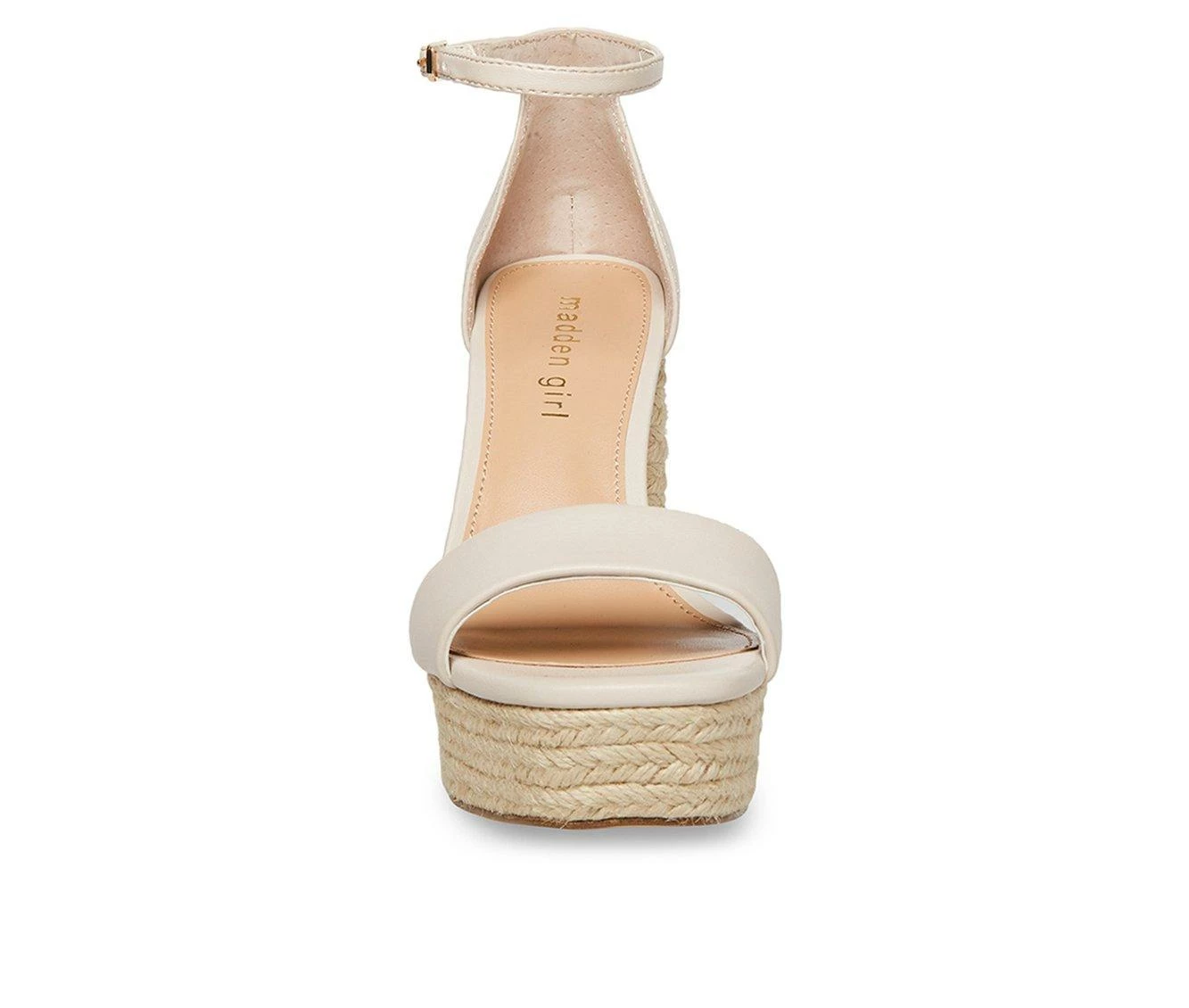Deals βοΈ Women's Madden Girl Omega Block Heel π Dress π©΄ Sandals Bone Paris π - Image 4