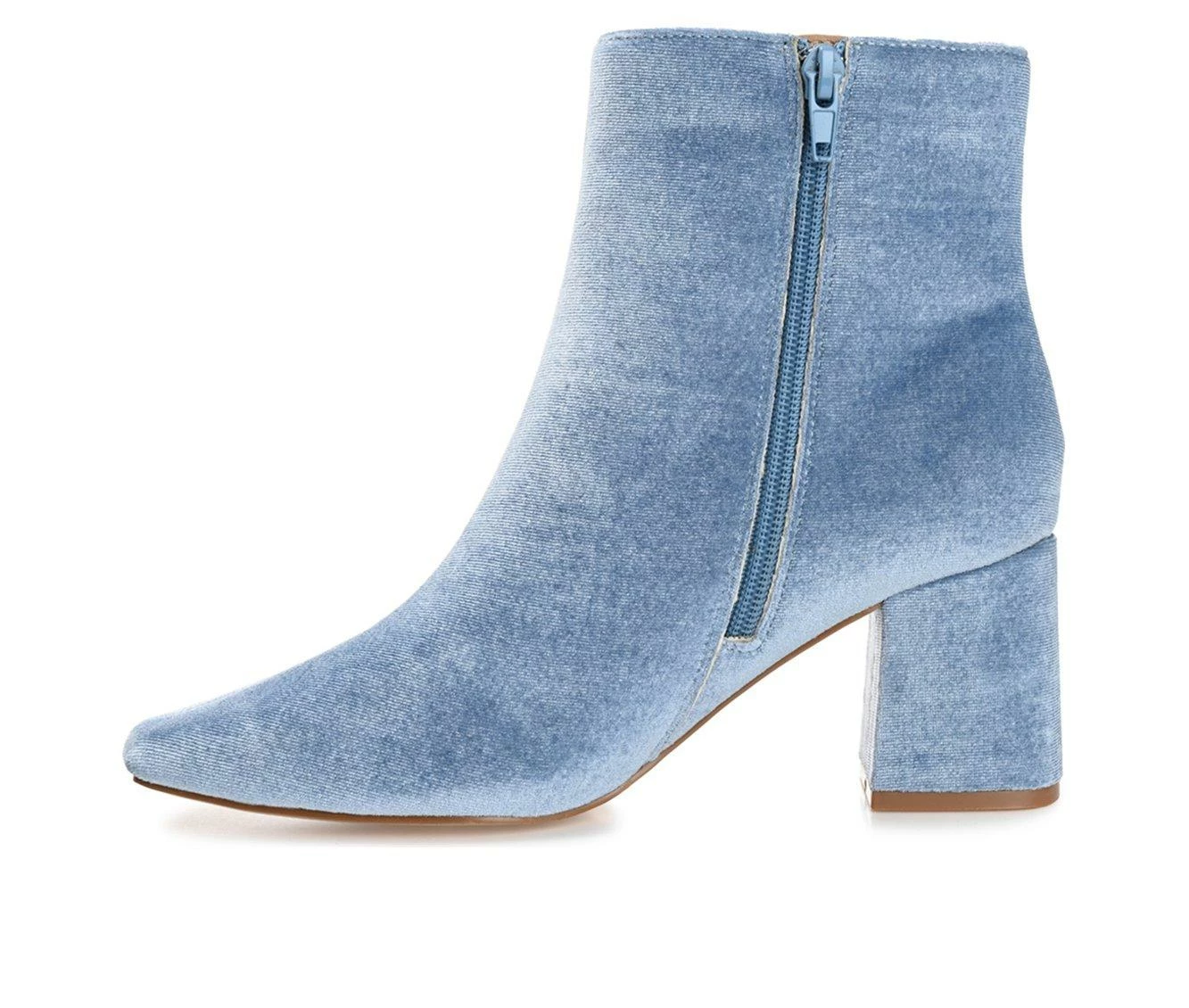 Hot Sale βοΈ Women's Journee Collection Hazara Heeled Booties Blue π - Image 4