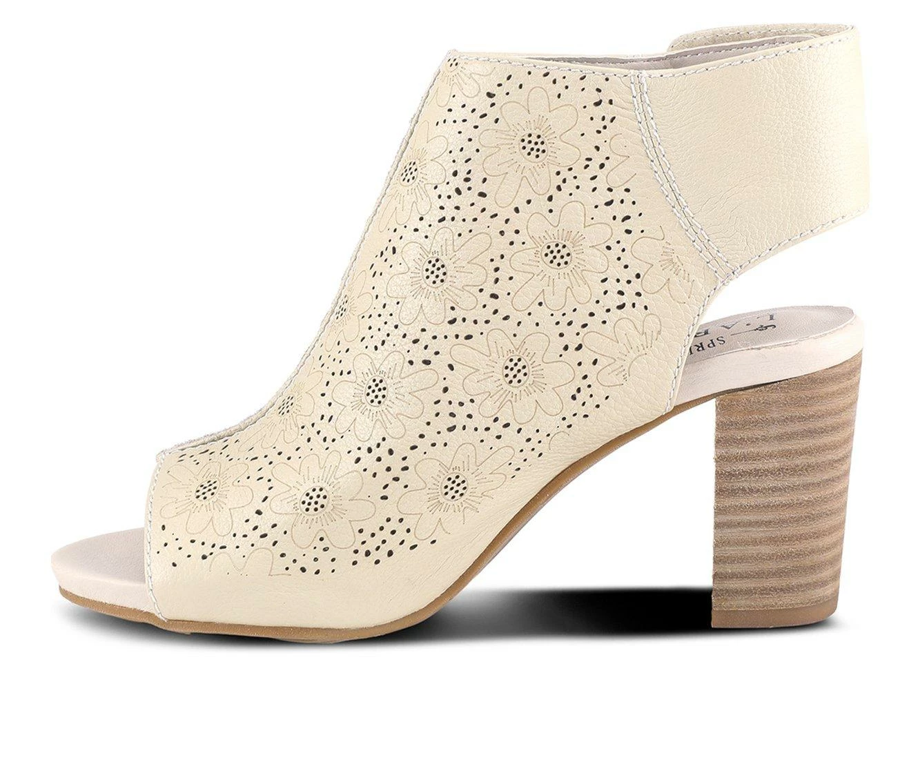 New ๐ Women's L'Artiste Fab Peep Toe Booties Beige ๐ - Image 4