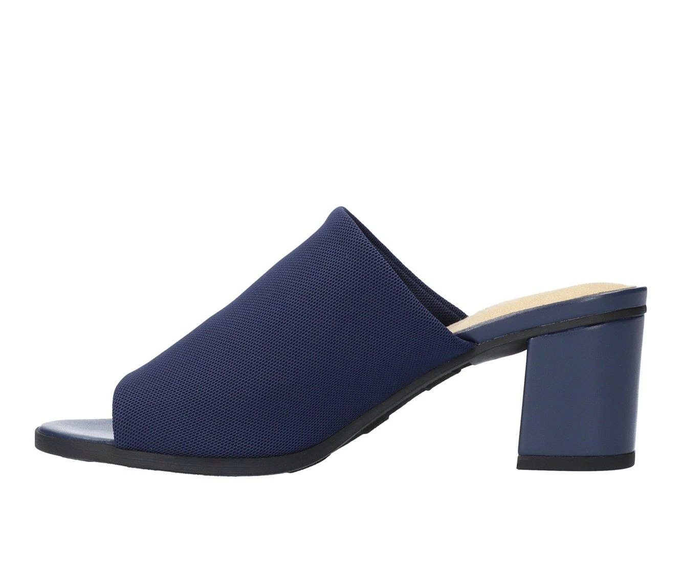 Best deal π― Women's Easy Street Carmella π Dress Mules Navy Strech π - Image 4