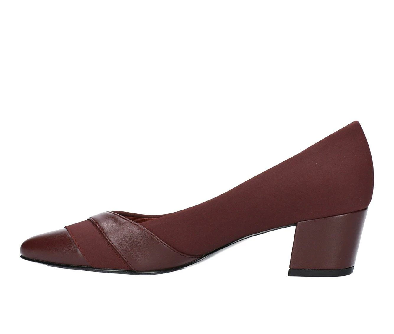 Best Sale ๐ Women's Easy Street Elle Pumps Burgundy Suede ๐ - Image 4