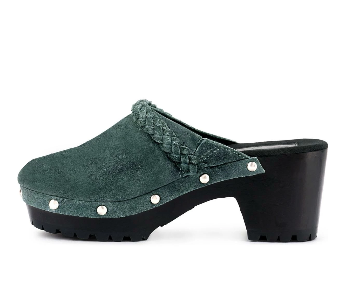 Best deal π Women's Rag & Co Inca Heeled Clogs Gray β - Image 4