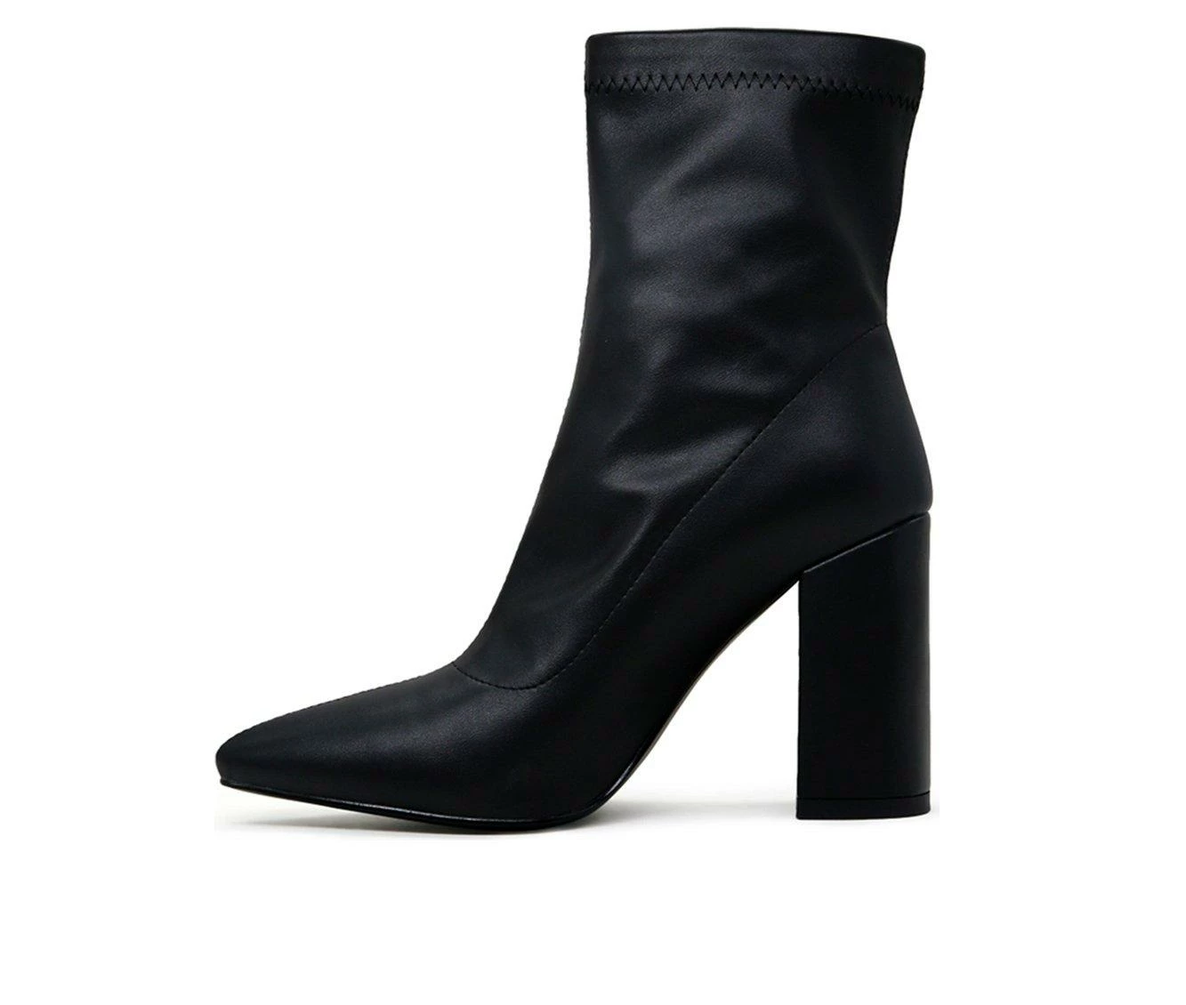 Best Sale π₯ Women's London Rag Valeria Heeled Booties Black π - Image 4