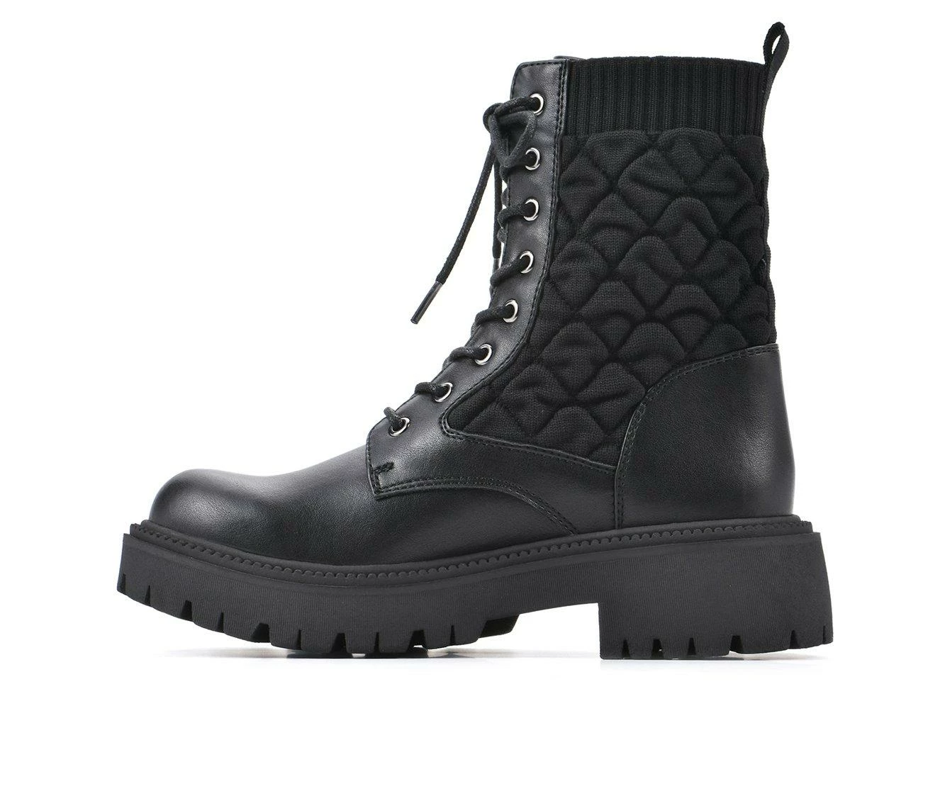 Wholesale π Women's White Mountain Shayne Lace Up Booties Black β¨ - Image 4