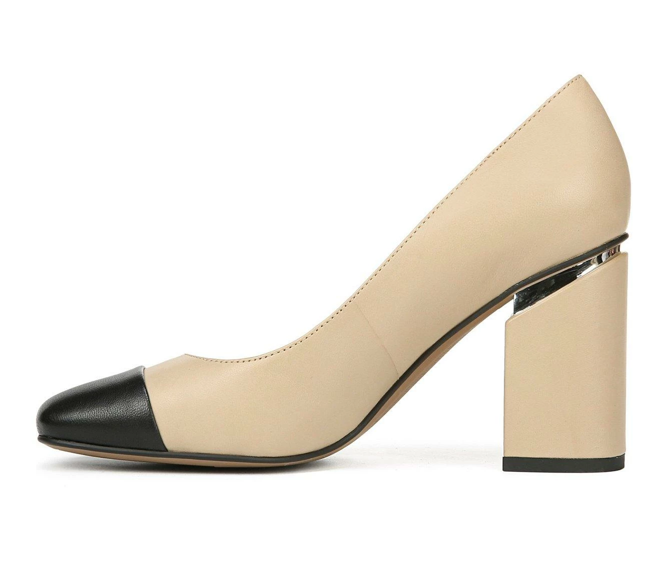 Outlet β¨ Women's Franco Sarto Roller Pumps Beige/Black π - Image 4
