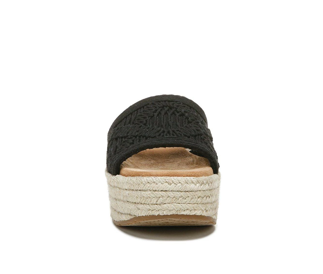 Best deal β€οΈ Women's Zodiac June Crochet Platform Wedge π©΄ Sandals Black β€οΈ - Image 5