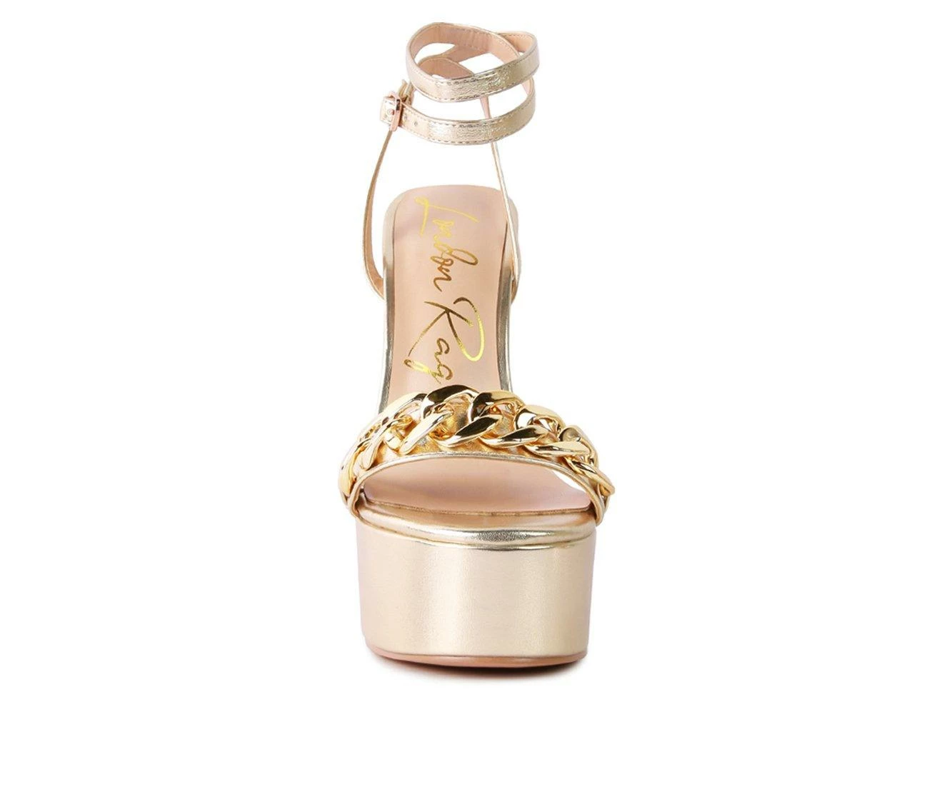 Discount π Women's London Rag Big Bash Platform π Dress π©΄ Sandals Gold π - Image 5