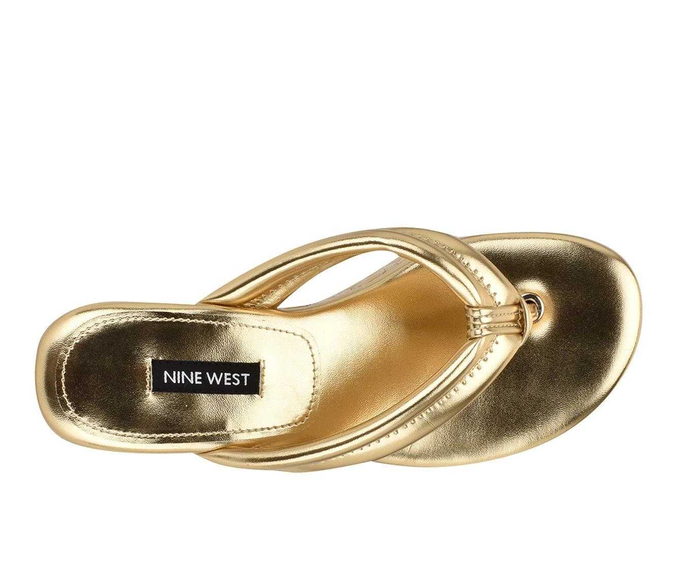 Brand new π Women's Nine West Newya Platform Wedge π©΄ Sandals Gold π€© - Image 5