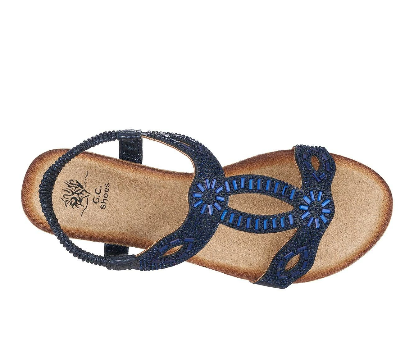 Cheapest β¨ Women's GC π Shoes Pelle Wedge π©΄ Sandals Blue π - Image 5