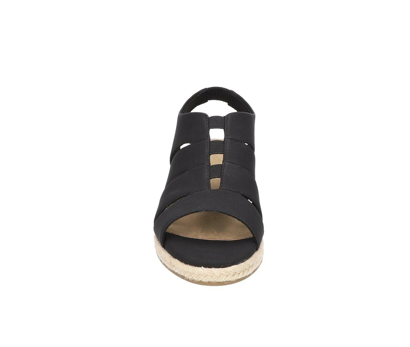 Budget π€© Women's Easy Street Aziza Espadrille Wedge π©΄ Sandals Black Linen Prt π - Image 5