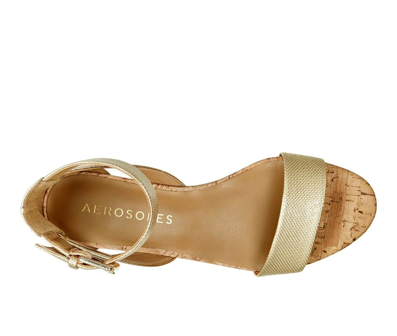 Cheapest β€οΈ Women's Aerosoles Willowbrook Wedges Gold Metallic π 6 Cheapest β€οΈ Women's Aerosoles Willowbrook Wedges Gold Metallic π - Image 5