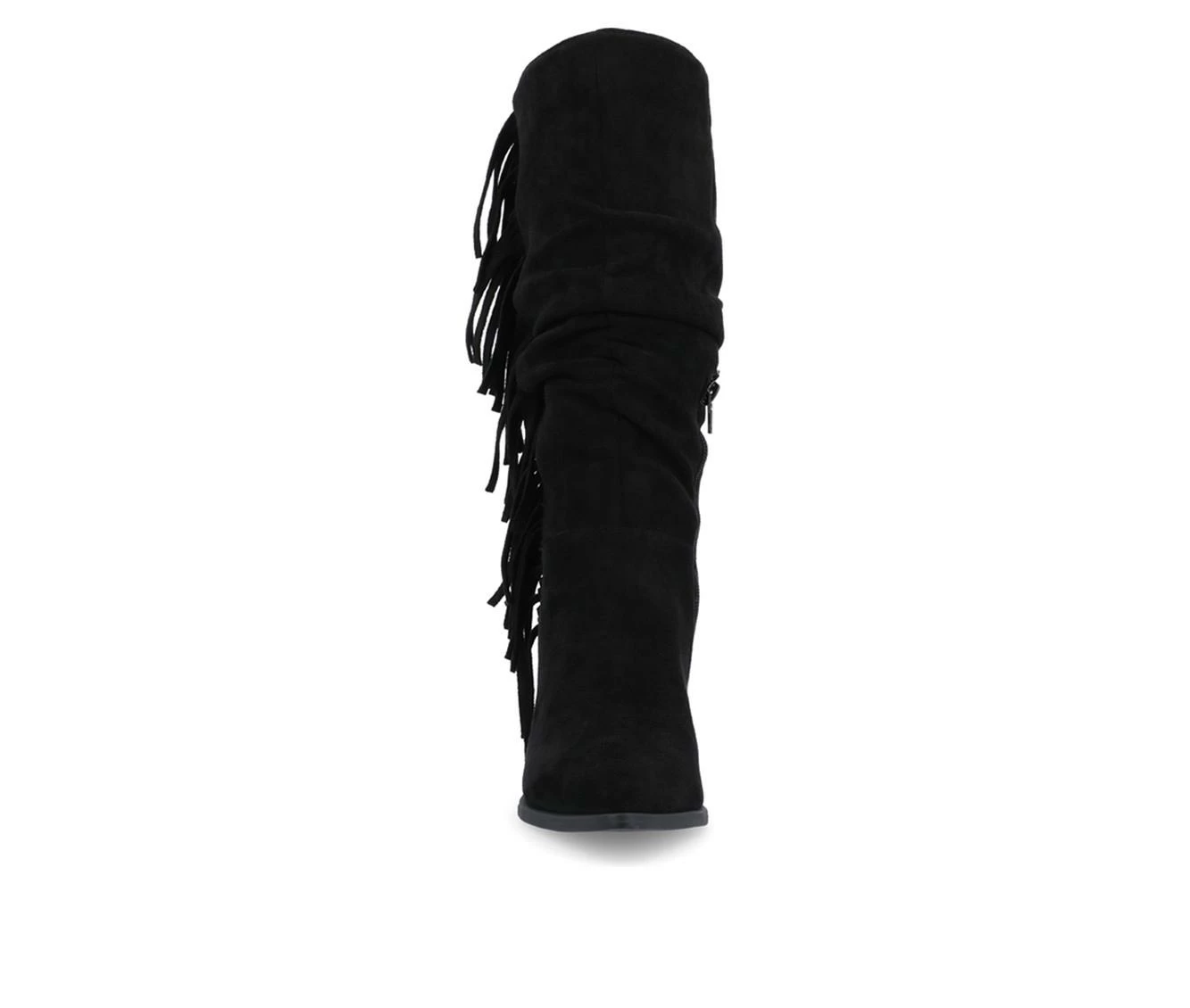 Deals π Women's Journee Collection Hartly Mid Calf Western Inspired Boot Black β€οΈ - Image 5