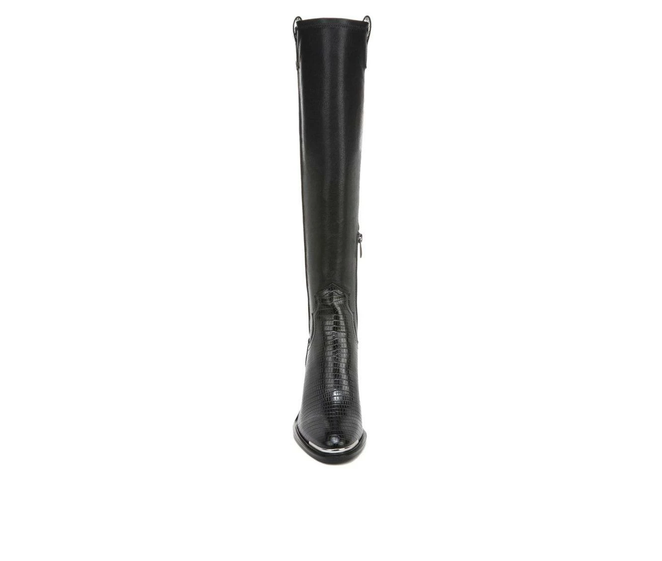 Deals π Women's Franco Sarto Glenice 2 Wide Calf Knee High Heeled Western π₯Ύ Boots Black βοΈ - Image 5