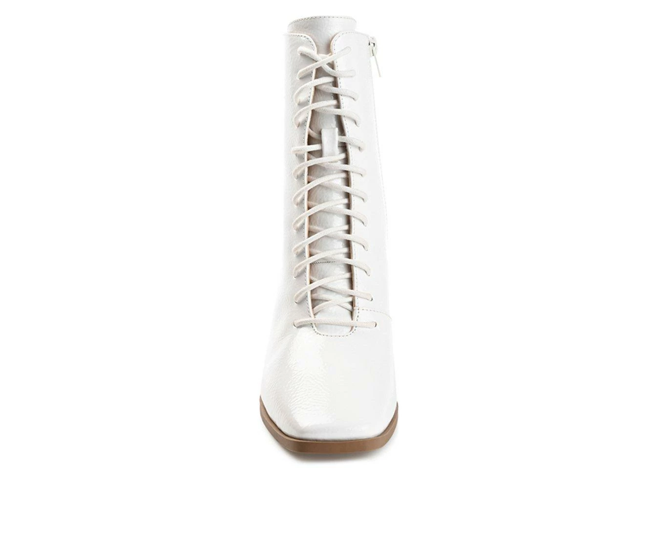Best Pirce ✔️ Women's Journee Collection Covva Heeled Combat Booties Bone ⌛ - Image 5