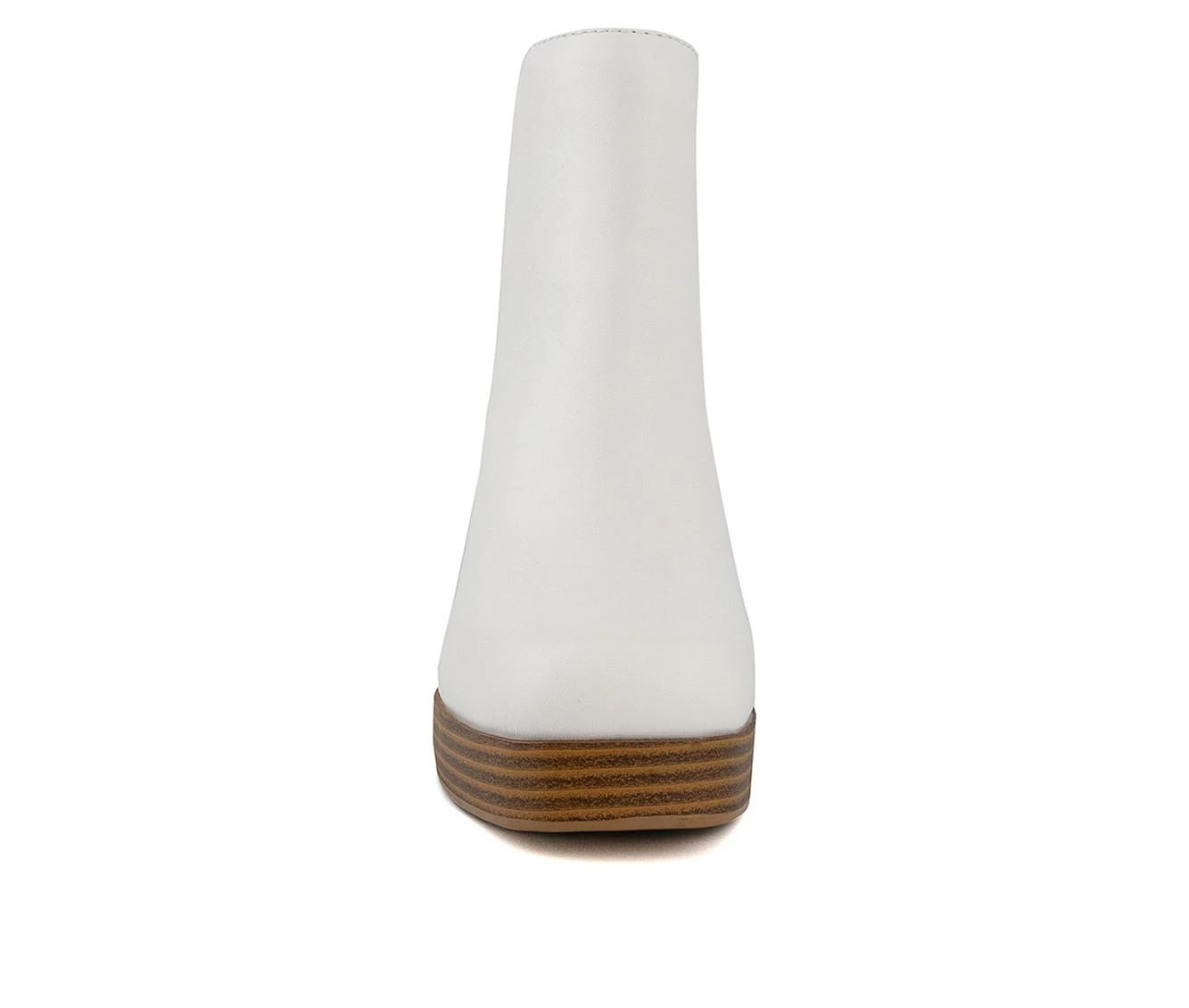 Buy π Women's Sugar Warrant Heeled Booties White π - Image 5